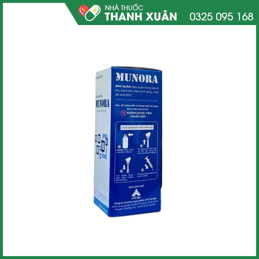 Munora thuốc dùng ngăn thải ghép và điều trị bệnh miễn dịch nặng như viêm màng bồ đào, hội chứng thận hư, vảy nến